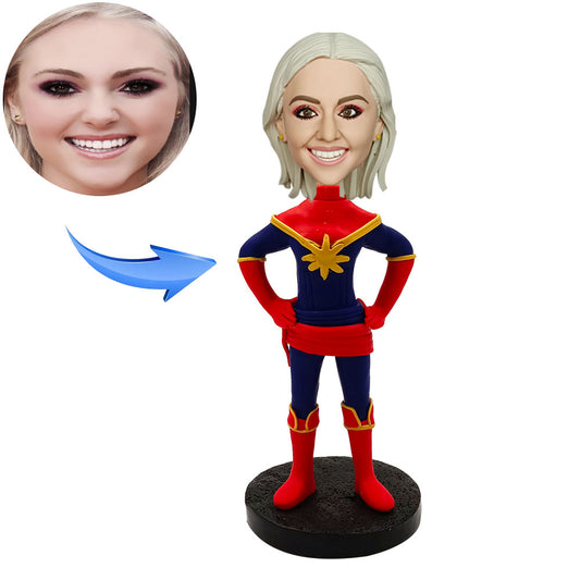 Surprise Captain Superhero Custom Bobblehead Figures